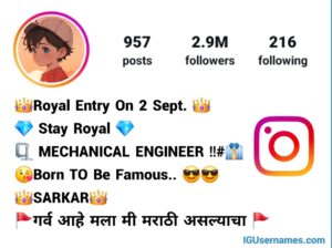 Instagram Bio in Marathi