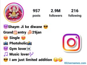 Khatu Shyam Bio For Instagram